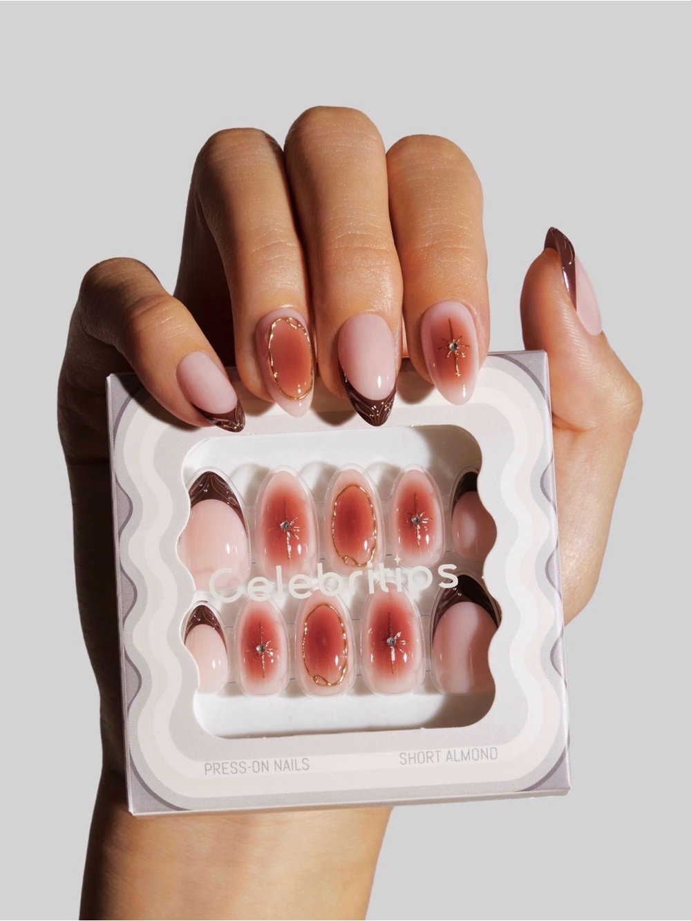 2 for $24 - Celebritips Press-On Nails - Amber Muse